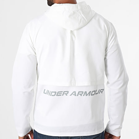 Under Armour - Coupe-Vent Storm Run Hooded 1376795 Blanc Cassé