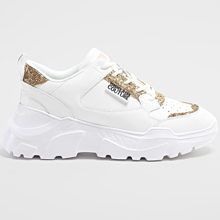 Versace Jeans Couture - Baskets Femme Fondo Speedtrack 77VA3SC2-ZP308 White Gold