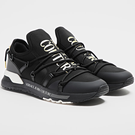 Versace Jeans Couture - Fondo Dynamic Sneakers 77YA3SA6-ZS915 Negro Oro