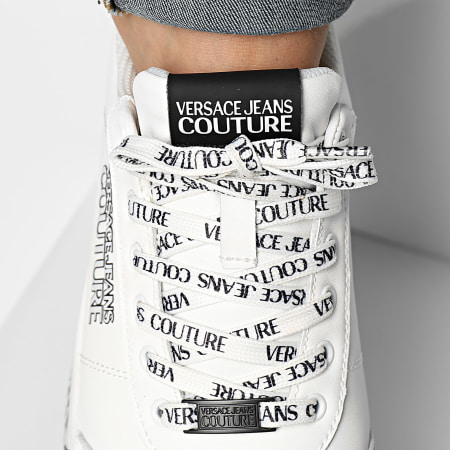 Versace Jeans Couture - Fondo Court 88 Sneakers 77YA3SK6-ZP335 Blanco Negro
