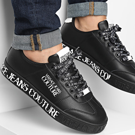 Versace Jeans Couture - Fondo Court 88 Sneakers 77YA3SK6-ZP335 Negro Blanco