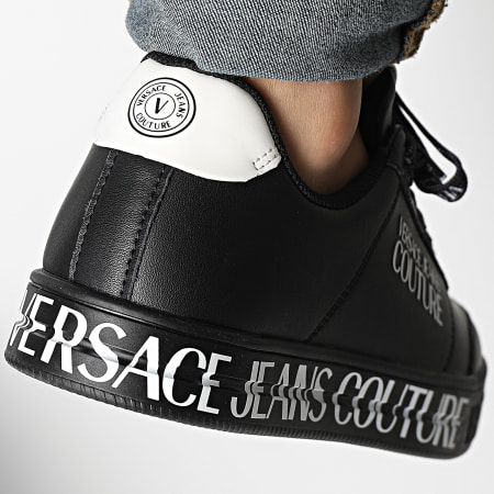 Versace Jeans Couture - Fondo Court 88 Sneakers 77YA3SK6-ZP335 Negro Blanco