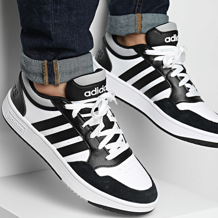 Adidas Sportswear - Sneakers Hoops 3.0 IH0169 Calzature Bianco Core Nero Grigio Due