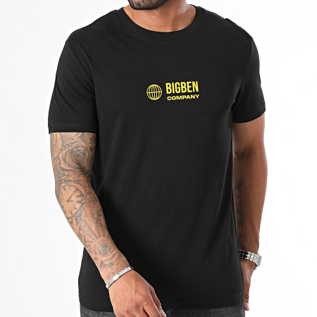 Big Ben - Tee Shirt Logo Vertical Noir Jaune