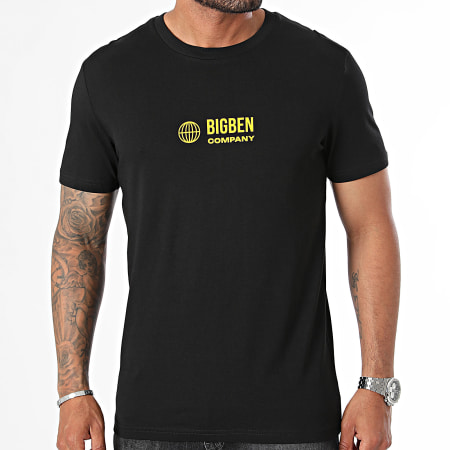 Big Ben - Camiseta Logo Vertical Negro Amarillo