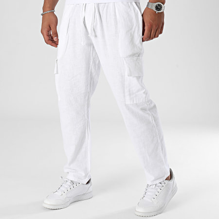 Frilivin - Pantalones cargo blancos