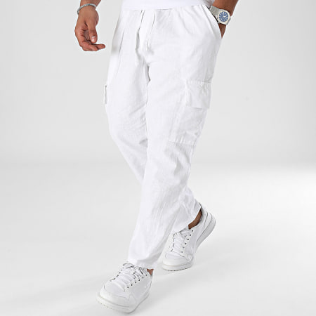 Frilivin - Pantalones cargo blancos