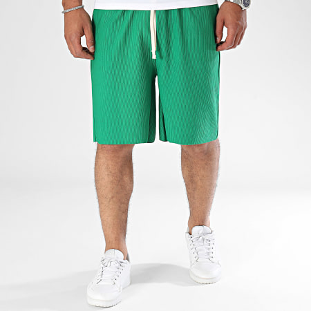 Frilivin - Pantalones cortos de jogging verdes