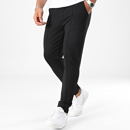 Frilivin - Pantalon Chino Slim Noir