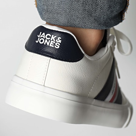 Jack And Jones - Baskets Cannon PU Blanco Azul Marino Blazer