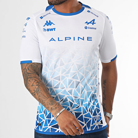 Kappa - Maglietta Kombat 2024 Ocon Alpine F1 361W42W Bianco Blu