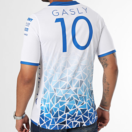 Kappa - Camiseta Kombat 2024 Gasly Alpine F1 361W43W Blanco Azul