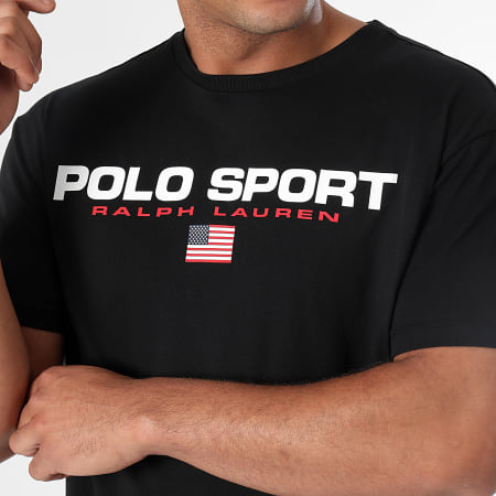 Polo Sport Ralph Lauren - Tee Shirt Regular Logo Sport Zwart