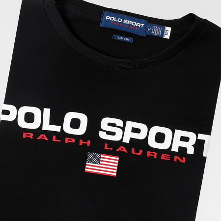 Polo Sport Ralph Lauren - Tee Shirt Regular Logo Sport Nero