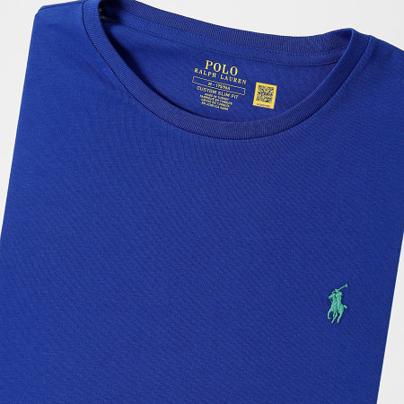 Polo Ralph Lauren - Camiseta Custom Slim Fit Original Player Azul Real