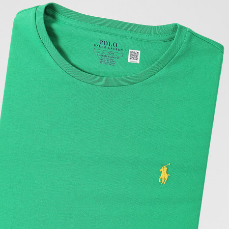 Polo Ralph Lauren - Camiseta Custom Slim Fit Original Player Verde