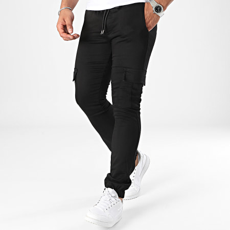 Project X Paris - Jean Cargo Pantalones T239020 Negro