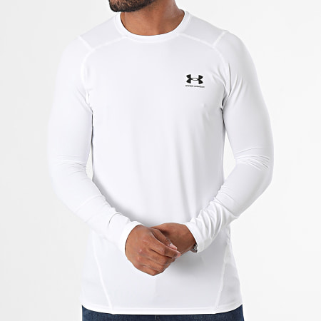 Under Armour - Tee Shirt De Sport Manches Longues 1361506 Blanc