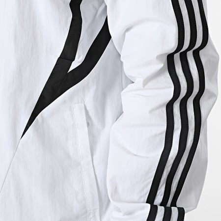 Adidas Originals - Veste Zippée A Bandes Archive IY2090 Blanc