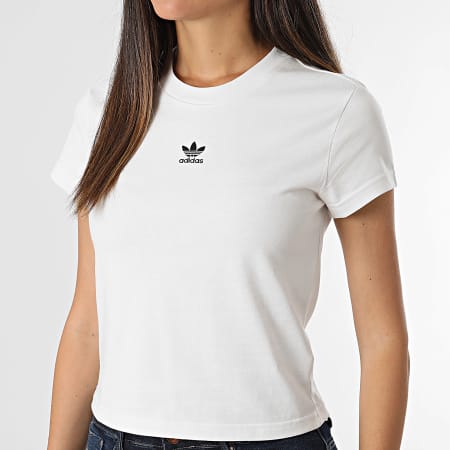 Adidas Originals - Dames Essential Slim T-shirt IY7335 Wit