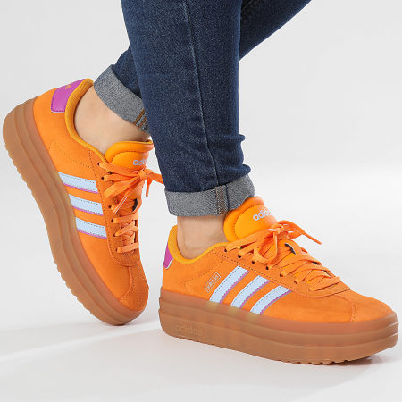 Adidas Sportswear - Dames VL Court Bold IH8090 Crew Orange Global Blue Pure Burgundy Sneakers