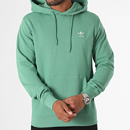 Adidas Originals - Felpa con cappuccio Essential IX7671 Verde