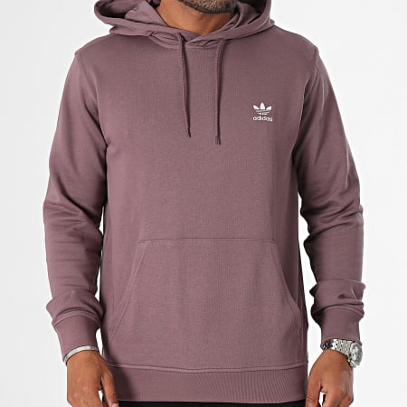 Adidas Originals - Felpa con cappuccio Essential IX7673 Viola scuro