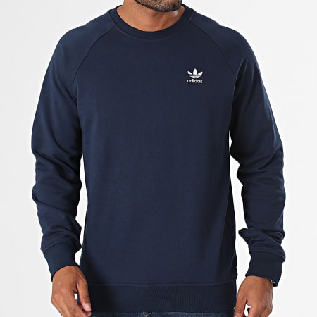 Adidas Originals - Sudadera Essential de cuello redondo IX7678 Azul marino