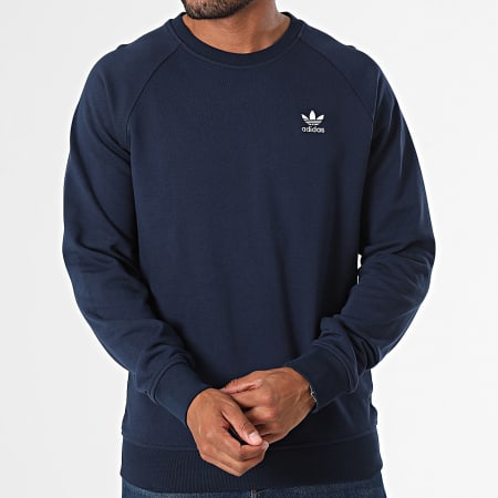 Adidas Originals - Sudadera Essential de cuello redondo IX7678 Azul marino