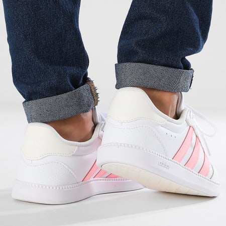 Adidas Sportswear - Baskets Femme Breaknet Sleek IH5421 Footwear White Core White Pink