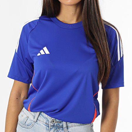 Adidas Performance - Camiseta de mujer Tiro24 Azul real