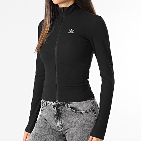 Adidas Originals - Dames Essential Tracktop Zip Jacket IY9685 Zwart