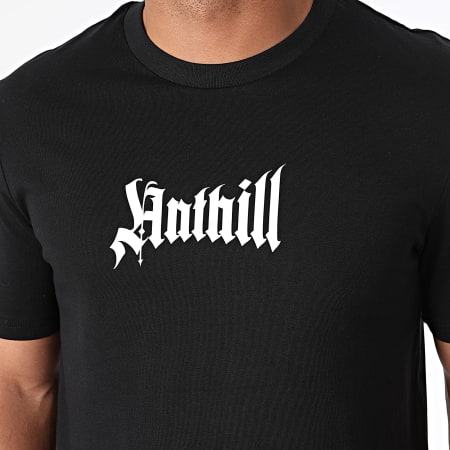 Anthill - Conjunto de camiseta y pantalón corto gótico en blanco y negro