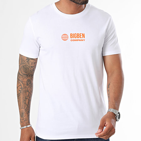 Big Ben - Camiseta Logo Mix Blanco Naranja