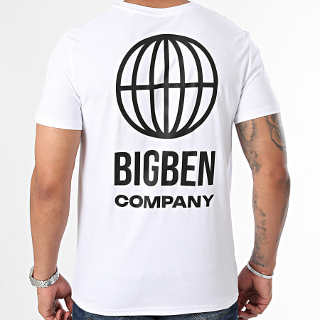 Big Ben - Tee Shirt Logo Company Blanc Noir