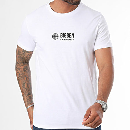 Big Ben - Tee Shirt Logo Company Blanc Noir