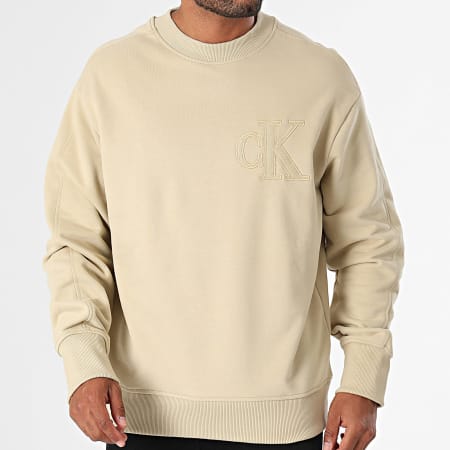 Calvin Klein - Ronde hals Sweat 5634 Beige