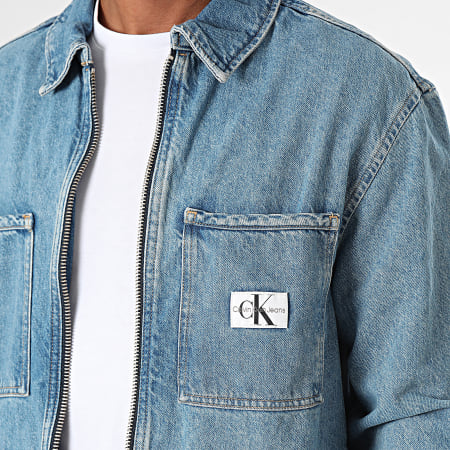 Calvin Klein - 5766 Giacca jeans con zip blu denim