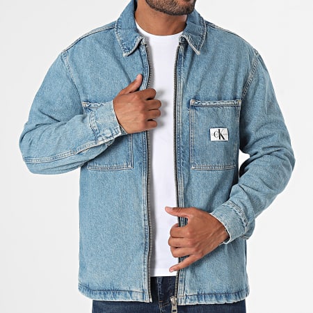 Calvin Klein - Veste Jean Zippée 5766 Bleu Denim