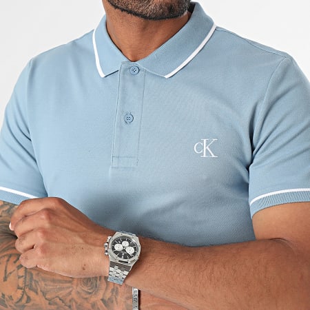 Calvin Klein - Polo a maniche corte 5603 Azzurro