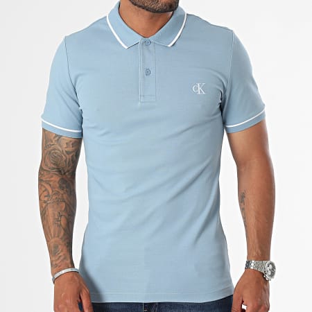 Calvin Klein - Polo a maniche corte 5603 Azzurro