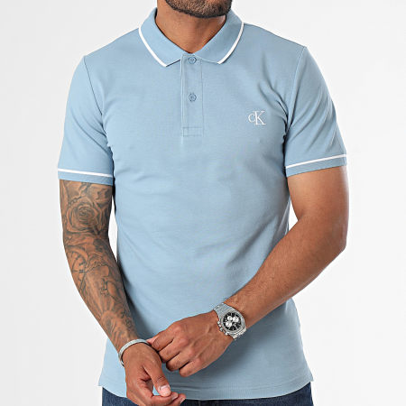 Calvin Klein - Poloshirt met korte mouwen 5603 Lichtblauw