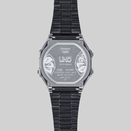 Casio - Orologio vintage UNO A168WEUC-1AER Argento Nero