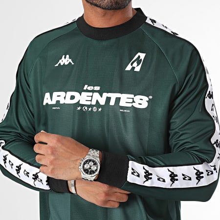 Kappa - Camiseta Manga Larga Auténtica Les Ardentes 341Y8DW Verde Oscuro