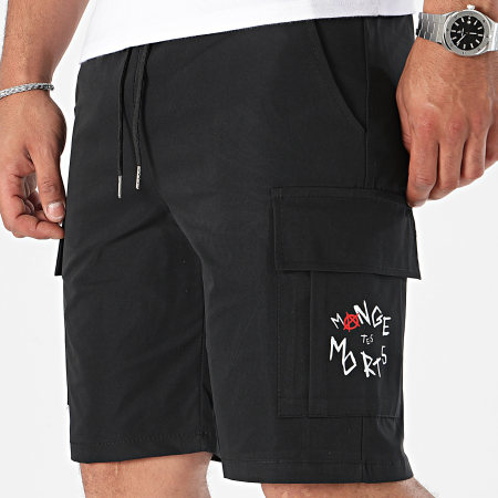 Seth Gueko - Short Cargo Scribble Noir Blanc