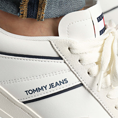 Tommy Jeans - Sneakers Retro Cupsole in pelle 1414 Rwb