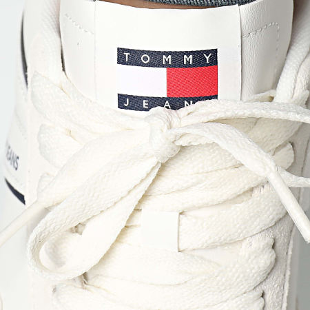 Tommy Jeans - Baskets Leather Retro Cupsole 1414 Rwb