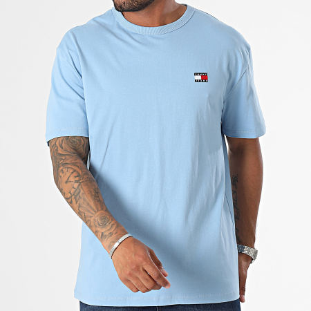 Tommy Jeans - Tee Shirt Badge 7995 Bleu Clair