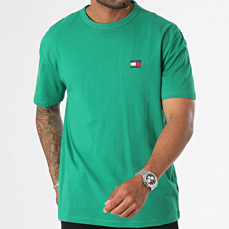 Tommy Jeans - Maglietta con distintivo 7995 verde