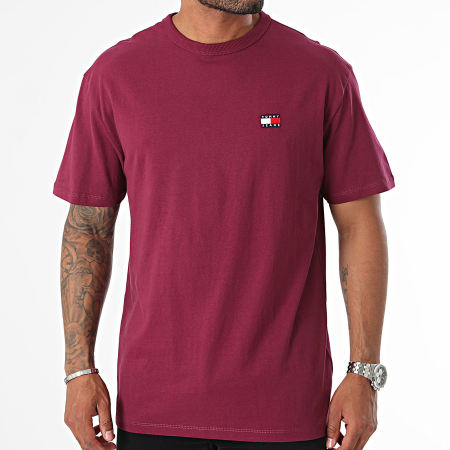 Tommy Jeans - Camiseta Insignia 7995 Ciruela